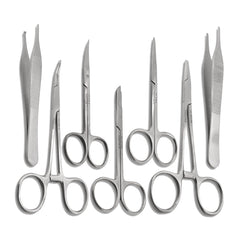 Set of 7 Pieces Scissors Forceps